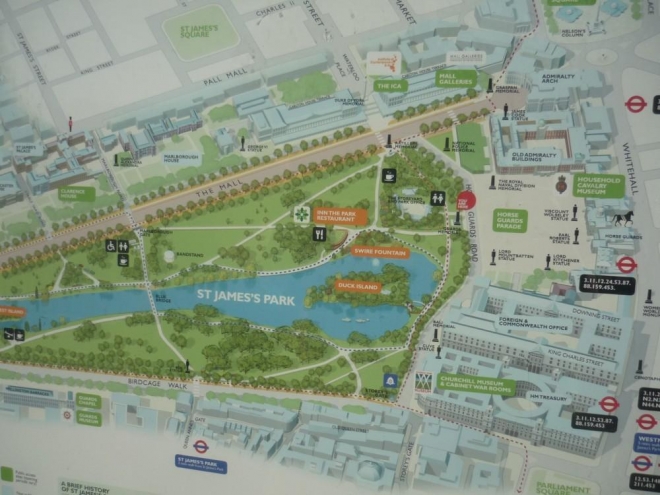 Mapa St. James parku