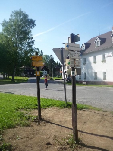 Směrovky v Srní