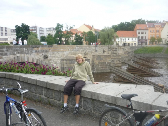 Moje maličkost s píseckým mostem