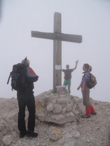 Kanin 2 587m, pro Lukáše st. výškový rekord.