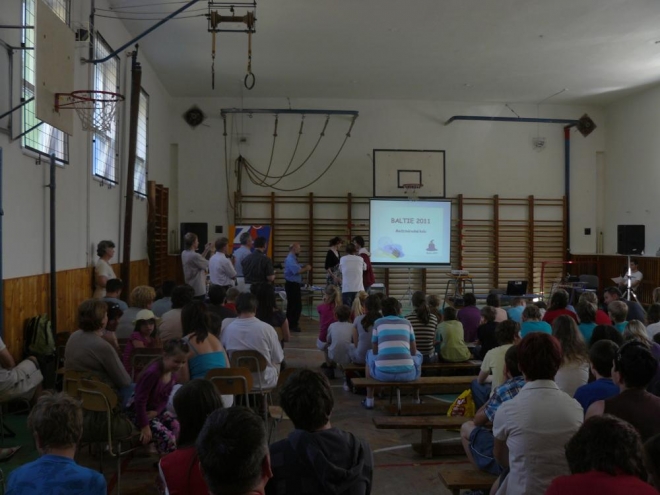 Vyhlášení výsledků Baltíka 2011 další den ráno. Hned potom nás dovezli na vlak a mohli jsme frčet domů.