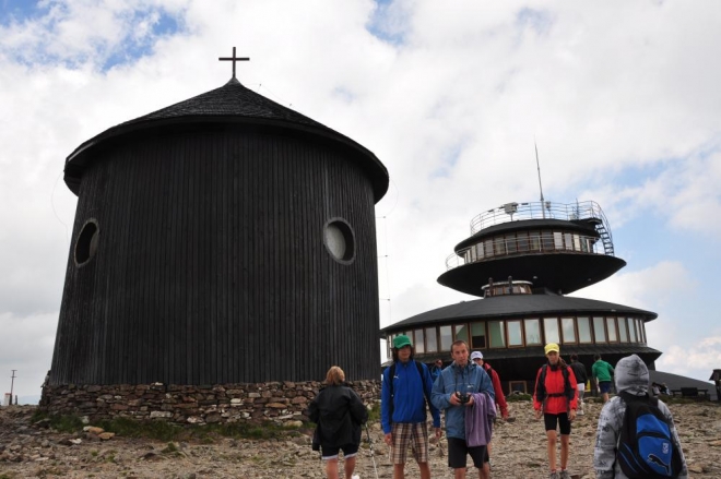 A rotunda na samém vrcholu.