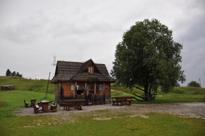 Zastavujeme krátce v Lesnickém sedle.