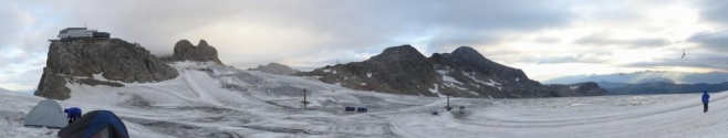 Panorama Schladmingerského ledovce