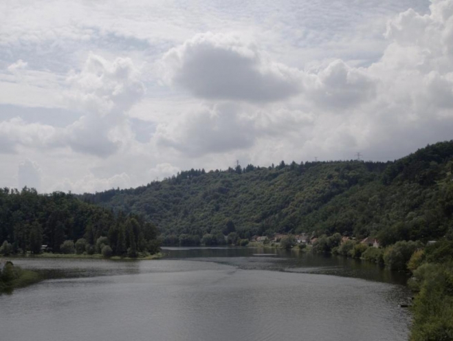 Soutok Sázavy a Vltavy u Davle. (Radim)