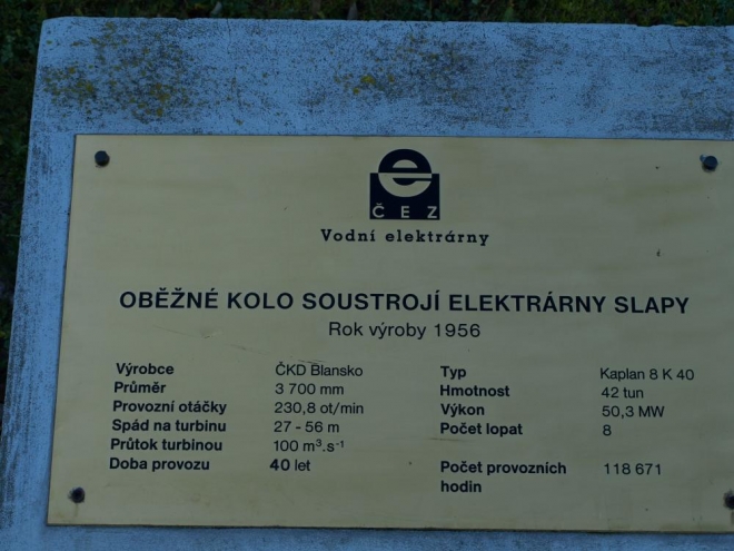 proč je turbína ze Slap ve Štěchovicích?? 