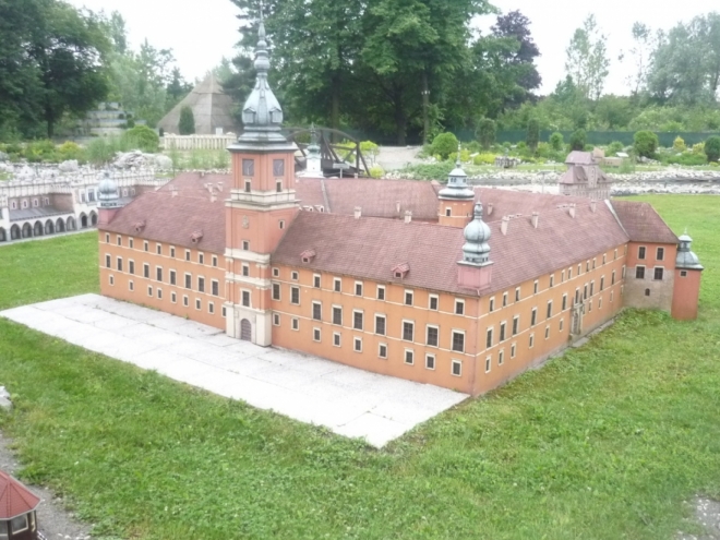 Miniatura Královského hradu v Krakowe