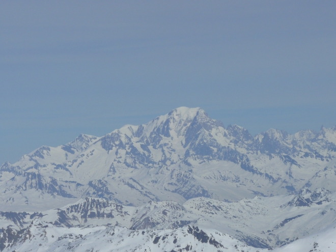V dálce byla vidět nejvyšší hora Evropy – Mont Blanc