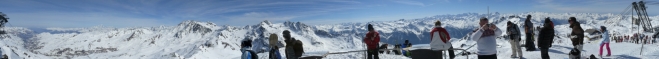 360° panorama z vrcholu Cime Caron