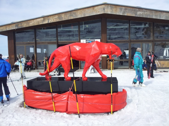 I takováto umělecká díla jsou v Les Trois Vallées k vidění