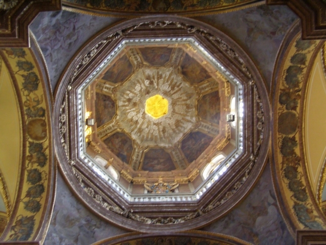 Barokní kopule v kostele sv. Michala (2007, Jitka Fixová)