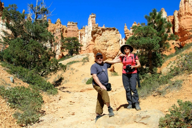 Utah, Bryce Canyon - už nejsme zcela svěží, ale nadšení, foto Vláďa Hošek