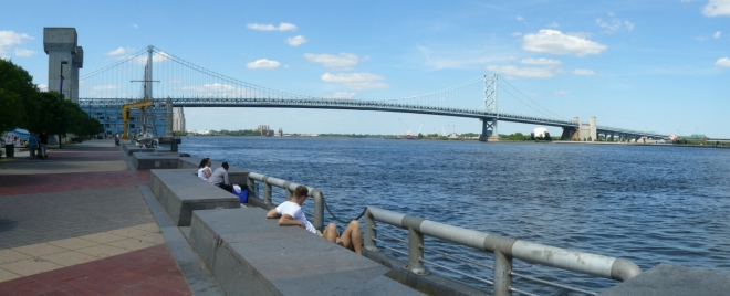 Most Benjamina Franklina přes řeku Delaware