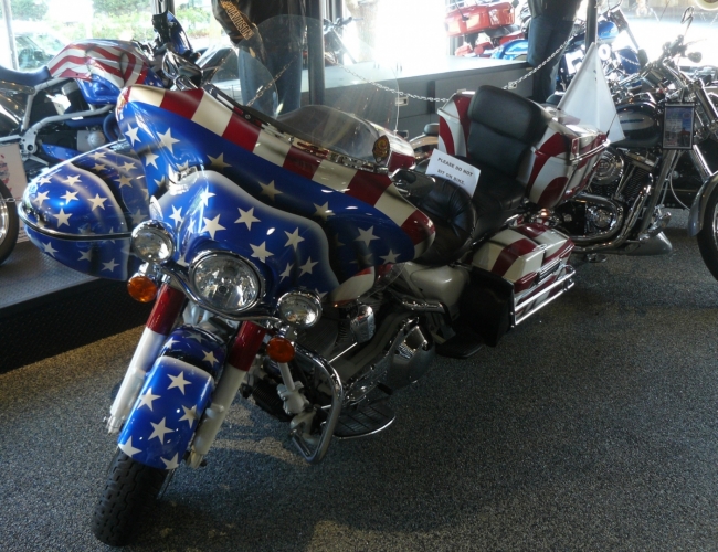Americký motocykl se sidecarou