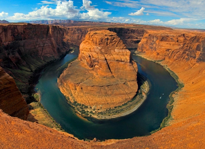 Arizona, kaňon řeky Colorado Horseshoe Bend