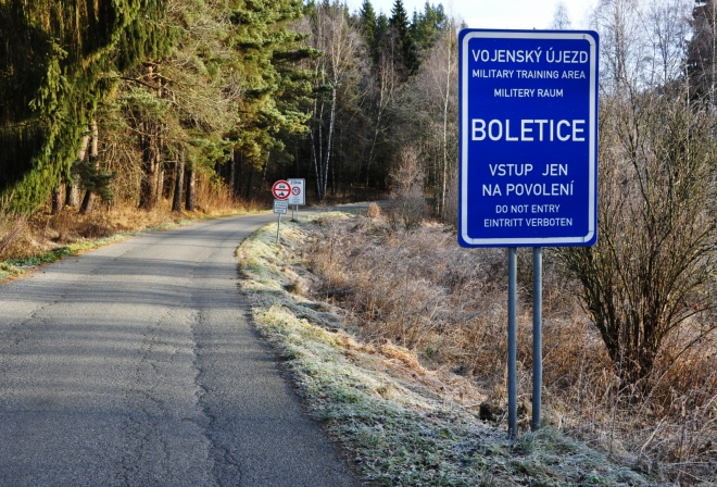 VVP Boletice má svá omezení.