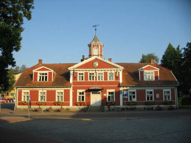 Radnice z roku 1865 napodobující tradiční architekturu