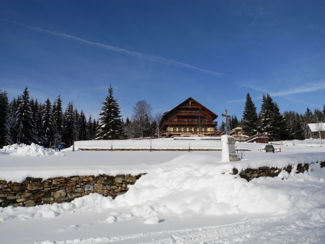 Zimní hotel Alpská vyhlídka.