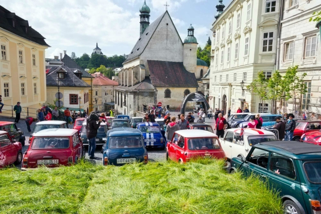 Na náměstí v Banskej Štiavnici