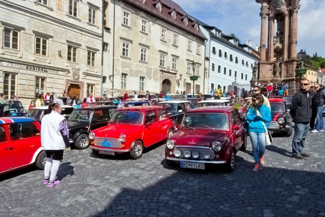 Na náměstí v Banskej Štiavnici