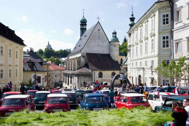 Na náměstí v Banskej Štiavnici