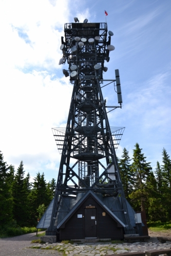 Samotná rozhledna ve 1299 m.n.m.
