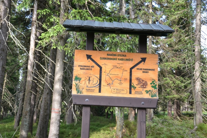 Naučná stezka rašeliniště- mapa.