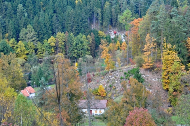 Ostroh nad Vltavou.