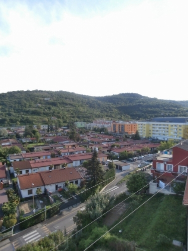Pohled z okna hotelu na Koper