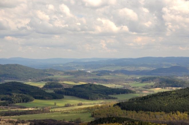 Pohled k Českému Krumlovu.