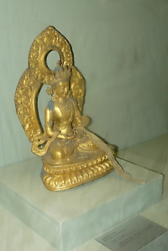 Malá soška Buddhy byla jednou z mála náboženských symbolů, které jsem spatřil.