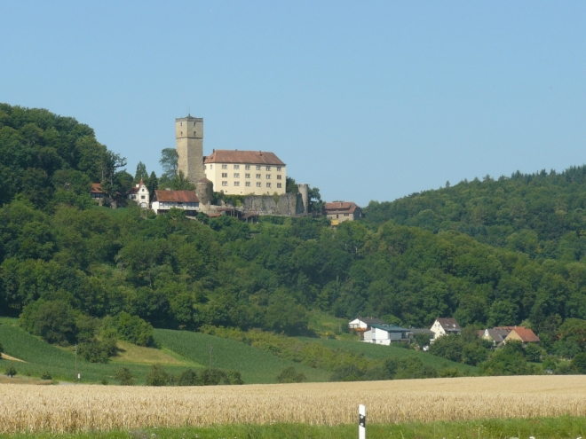 Hrad poblíž Gundelsheimu