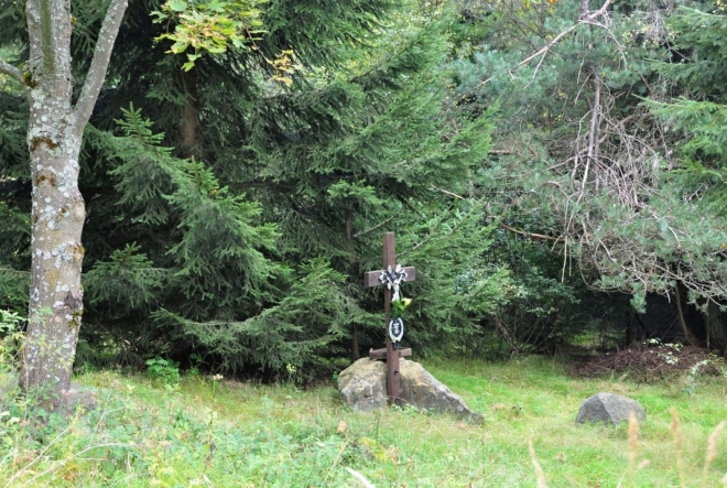 Krásná pole svoji krásu časem ztratily. Příroda rychle pohltila vše, co zbylo po lidech. Jen křížek u cesty zůstal.
