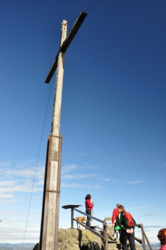 Kříž na Hochsteinu (1 332 m n. m.).