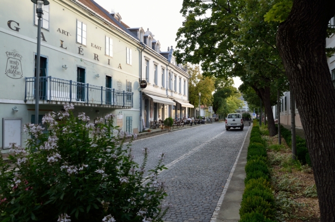 Ulice Lujzy Blahy (Blaha Lujza utca), pojmenovaná po maďarské herečce, která zde mívala prázdninové sídlo, nás záhy přivádí k hlavnímu náměstí (teď se ovšem ohlížíme zpět).