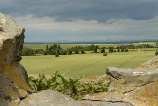 Pohled na sever na České středohoří 