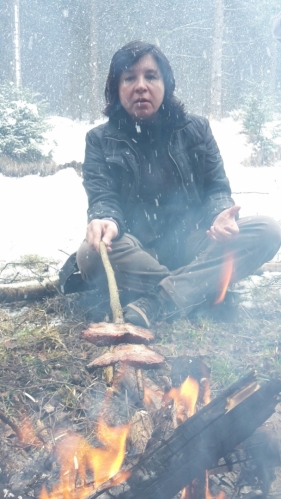 Špagi na slanině.