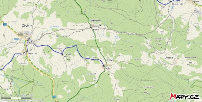 Mapka vandru.