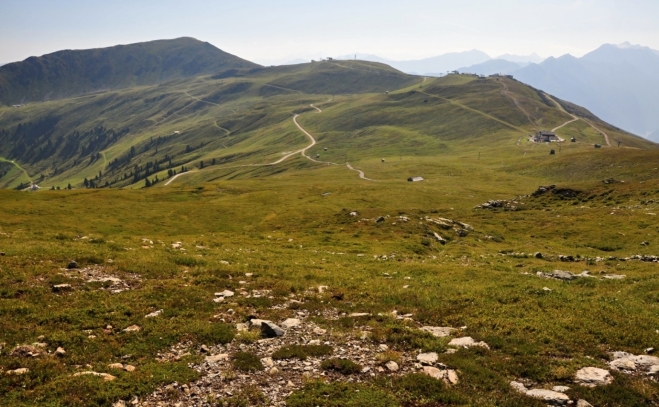 Pohled zpět na Wildkogel.