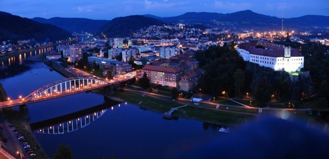 Večerní foto z rozhledny.