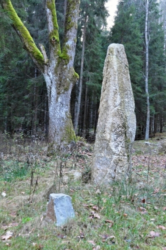 Dolmen u jedné z křižovatek cest nad Šancemi.