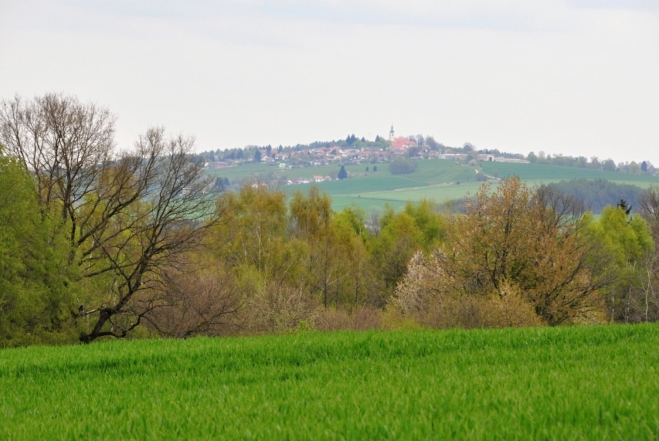 Svatý Jan nad Malší leží na vrcholku Stráže (631 m n. m.).