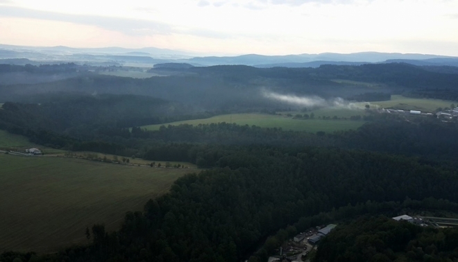Pohled k Polušce (919 m n. m.).