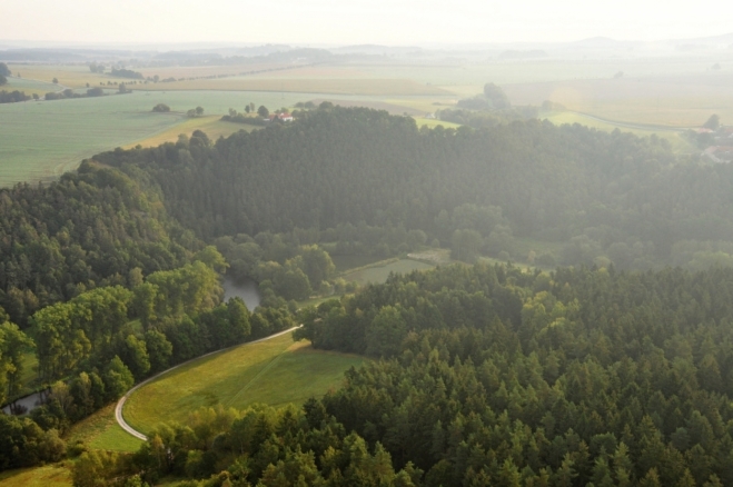 Přírodní památka Vltava u Blanského lesa.
