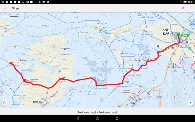 Trasa k Blatenskému vrchu - 23 km