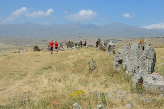 Z geometrického hlediska tvoří kameny centrální kruh s příčnou řadou, dále pak řetěz vybíhající na sever, řetěz vybíhající na jih (patrně na fotce) a alej směřující na severovýchod. Celkem bychom zde napočítali 223 čedičových a andezitových kamenů.