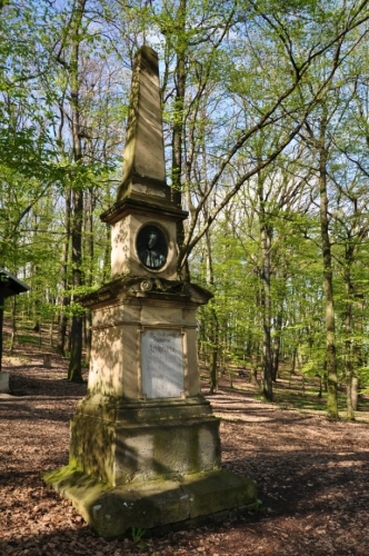 Pod Čeřovkou stojí pomník çeského básníka a redaktora Antonína Štraucha (zemřel v Jičíně r. 1877).