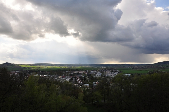 Mraky nad Jičínem.