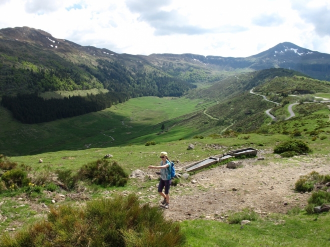 na hřebeni ze sedla Col de Sérre