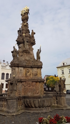 Zákupy - barokni morovy sloup.